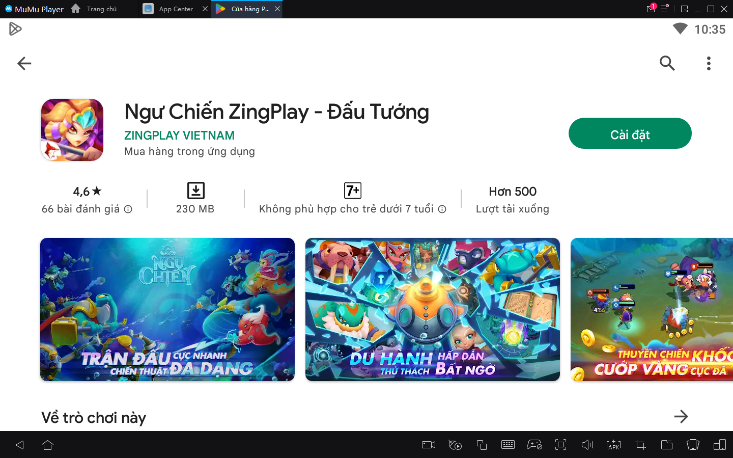 Hướng dẫn tải xuống và cài đặt Ngư Chiến ZingPlay Đấu Tướng trên