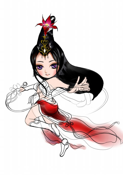 大话3玩家手绘