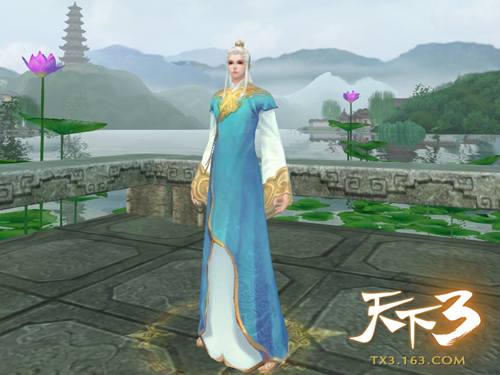 《天下3》新时装雪霁初晴