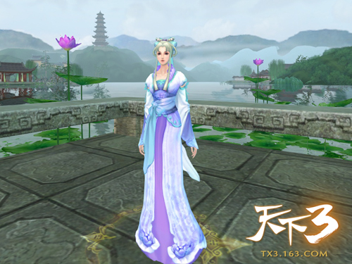 《天下3》新时装雪霁初晴