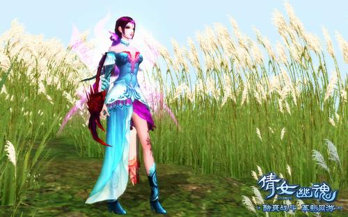 利爪变折扇 清凉软妹cos《倩女幽魂》全新女魅者