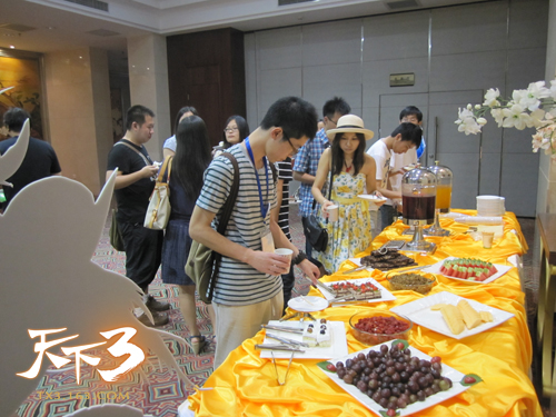 天下3上海玩家见面会美味食物令人垂涎