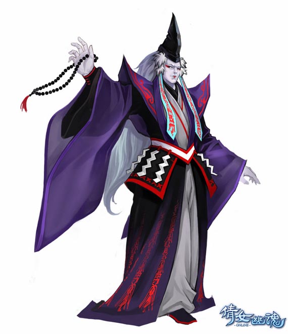 《倩女幽魂》邪恶的阴阳师安倍以为黑暗魔法能挽救他们灭亡的厄运。