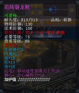 陷阵磐龙靴