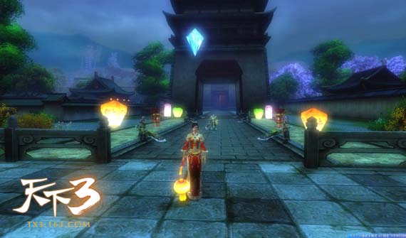  猜灯谜赏花灯，《天下3》元宵灯会激情燃爆