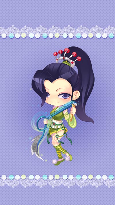 小清新手机壁纸-英女侠