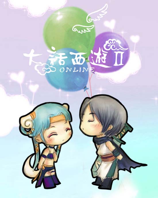 浅色q版手机纸媚灵狐vs祭剑魂
