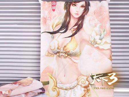 《天下3》顺滑柔润的“女神”版浴巾，是宅男的心头挚爱
