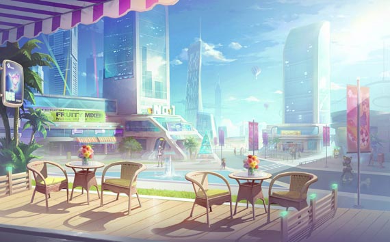 《游戏星城》城市一角