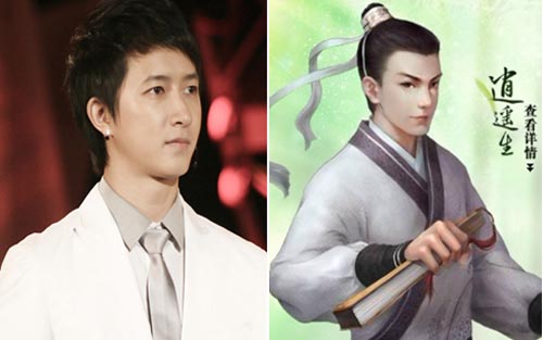 《大话西游2》逍遥生和韩庚一样，都属于儒雅型奶油小生类型