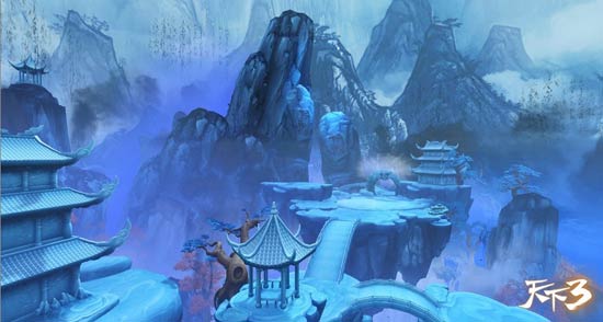 丹青山：两万里3D水墨，战台移转墨云变幻
