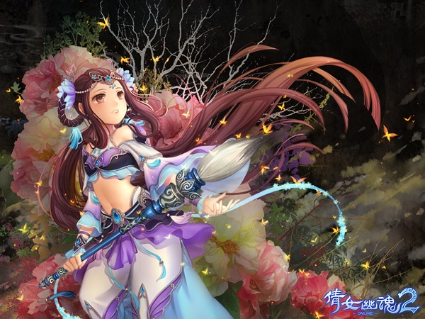 《倩女幽魂2》 本周更新关键词【中秋】，送全服唯一双人坐骑 前往下载壁纸 多种尺寸可选