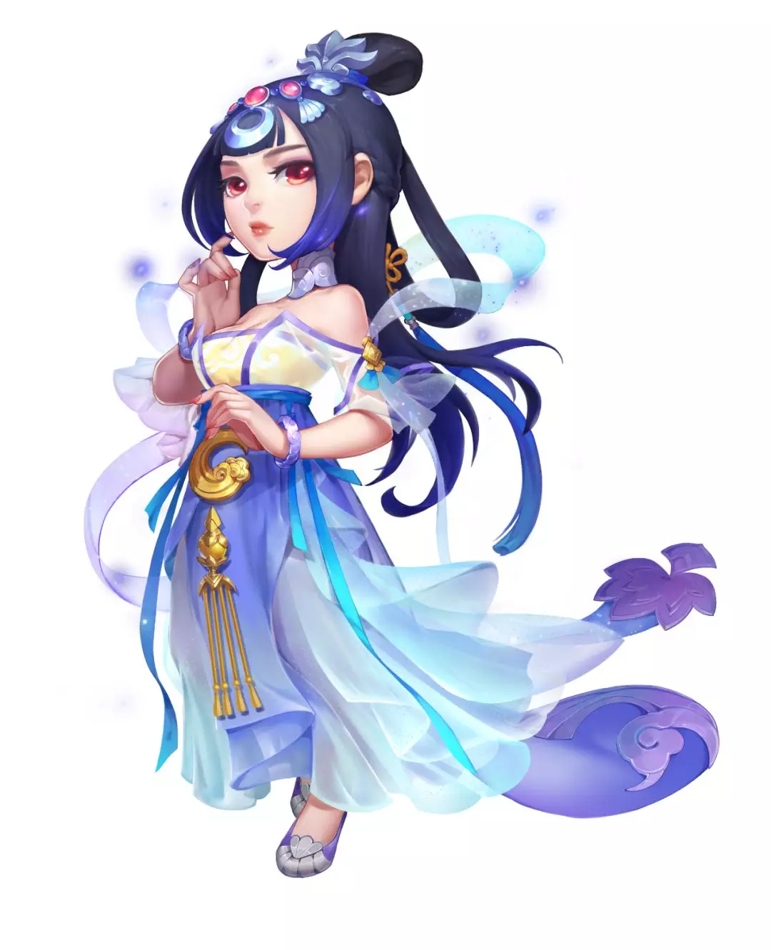 《梦幻西游》手游仙族最新式女武器宝珠 梦灵珑角色动态图