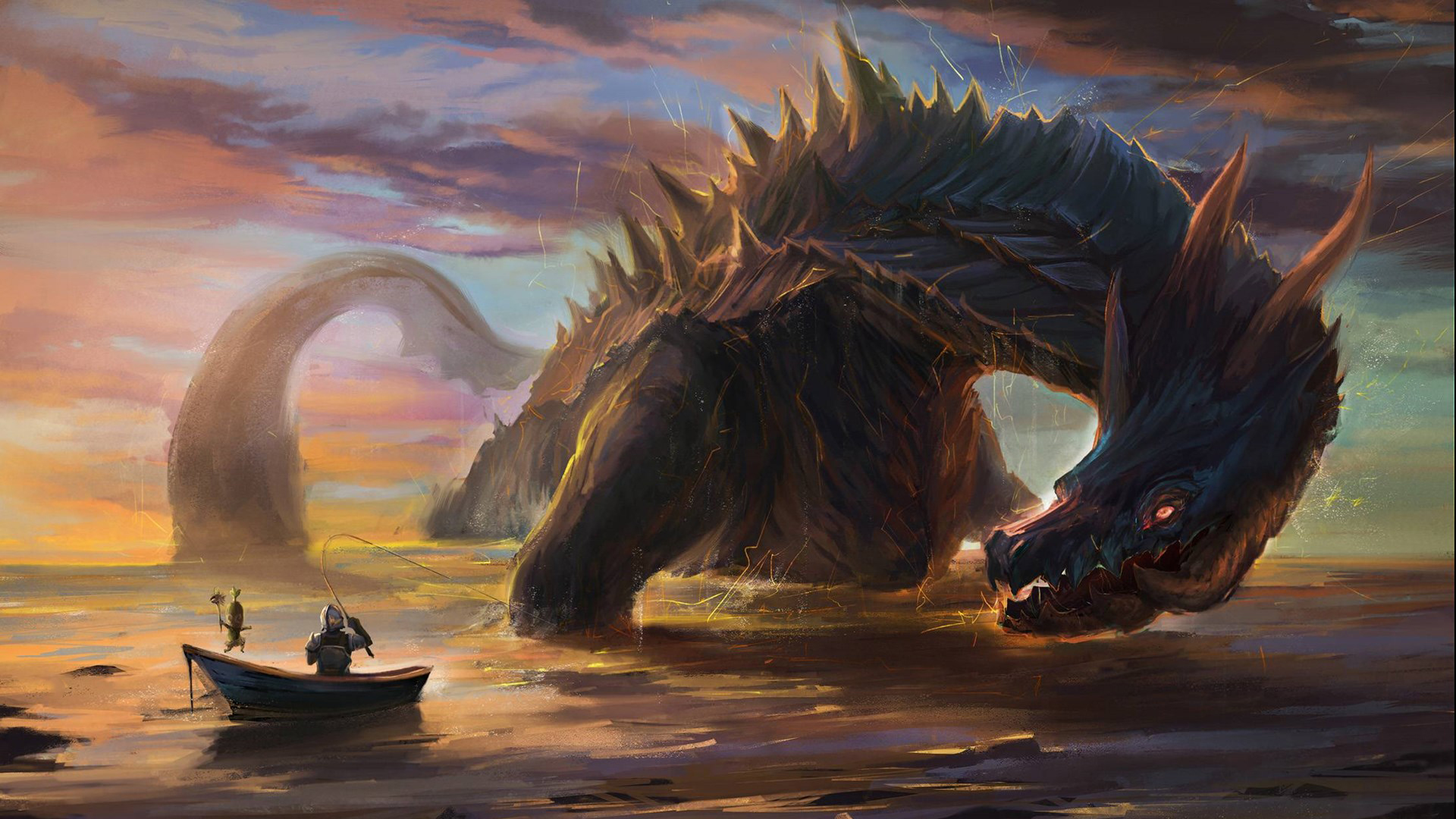 酷炫怪物猎人壁纸，超酷个性游戏-网易UU网游加速器官网, image size:1920x1080