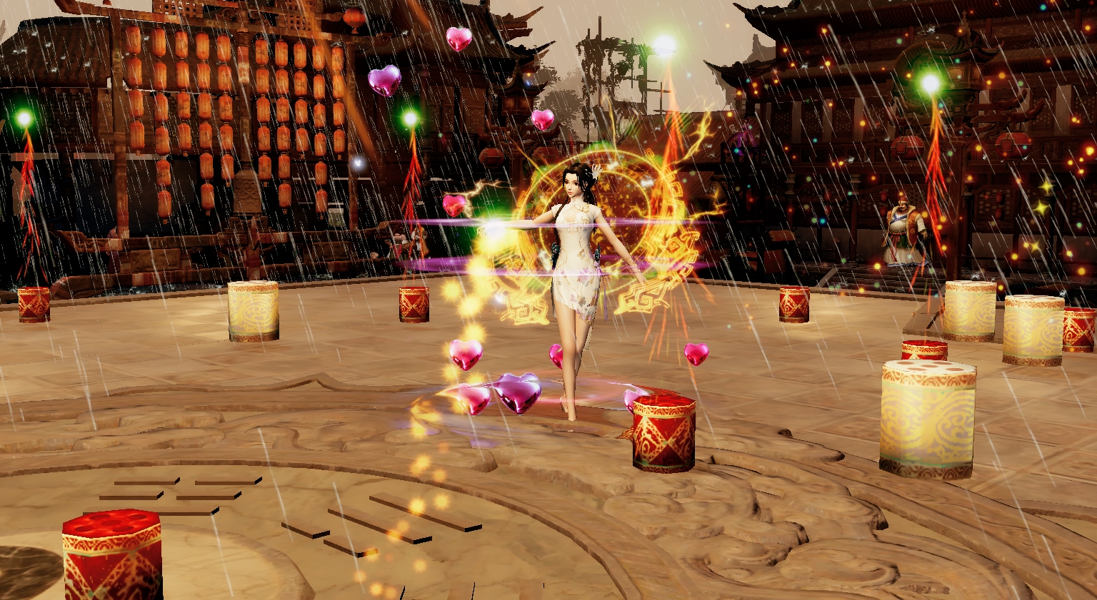 美图:听说,下雨天与烟花更配哦_近期热点_《大唐无双零》官方网站