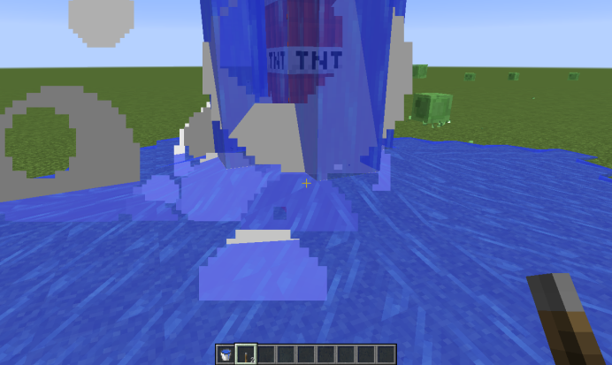 我的世界 面对tnt没有什么是一桶水解决不了的如果有就两桶 我的世界minecraft中国版官方网站 你想玩的 这里都有