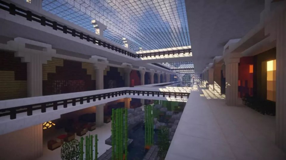 Minecraft center. Торговый центр в МАЙНКРАФТЕ. ТЦ В МАЙНКРАФТЕ. ТЦ В МАЙНКРАФТЕ большой. Торговый центр в МАЙНКРАФТЕ постройка.