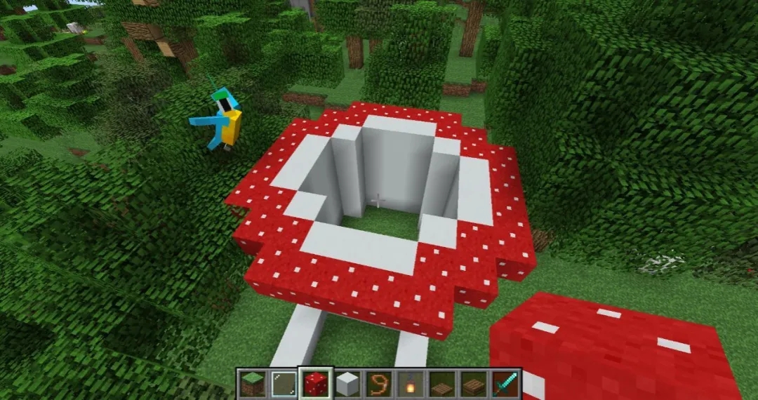 蘑菇小屋还有什么材质是比较特殊的呢~使用的比较多的木板,石砖以外那