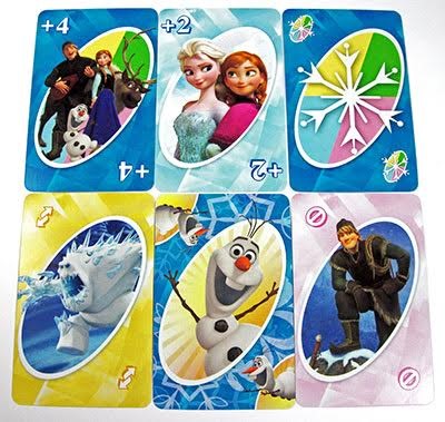 图3：UNO Frozen部分卡牌