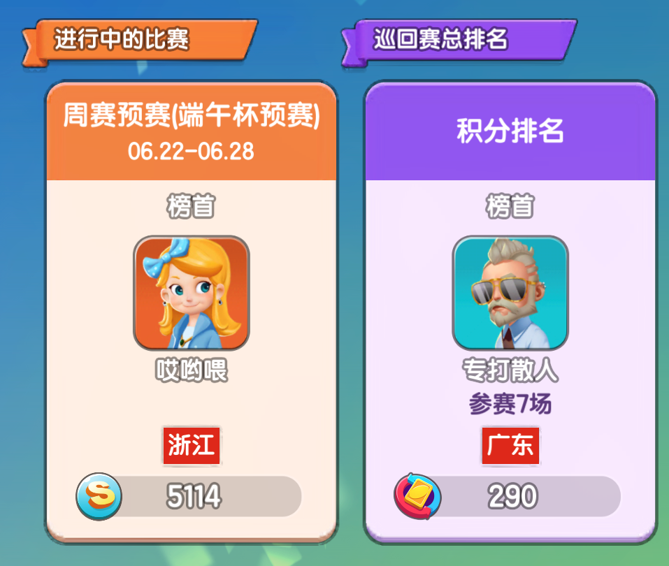 图4:比赛排名查询