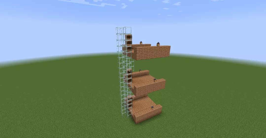 可选层的红石水电梯 让你不再因为爬楼梯而烦恼 我的世界minecraft中国版官方网站 你想玩的 这里都有