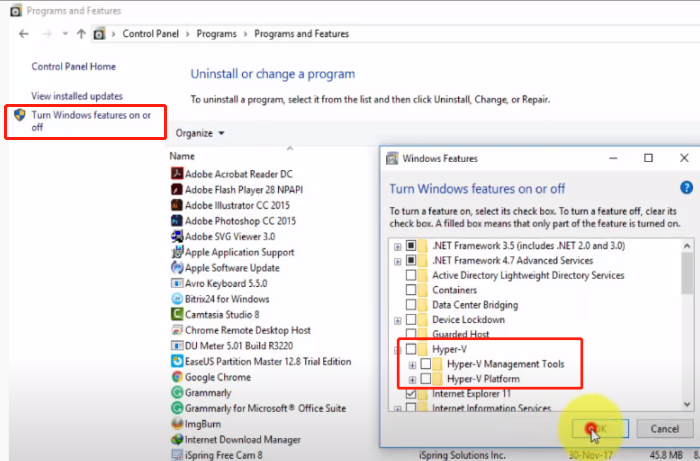 Disable Hyper-V and turn off core isolation3