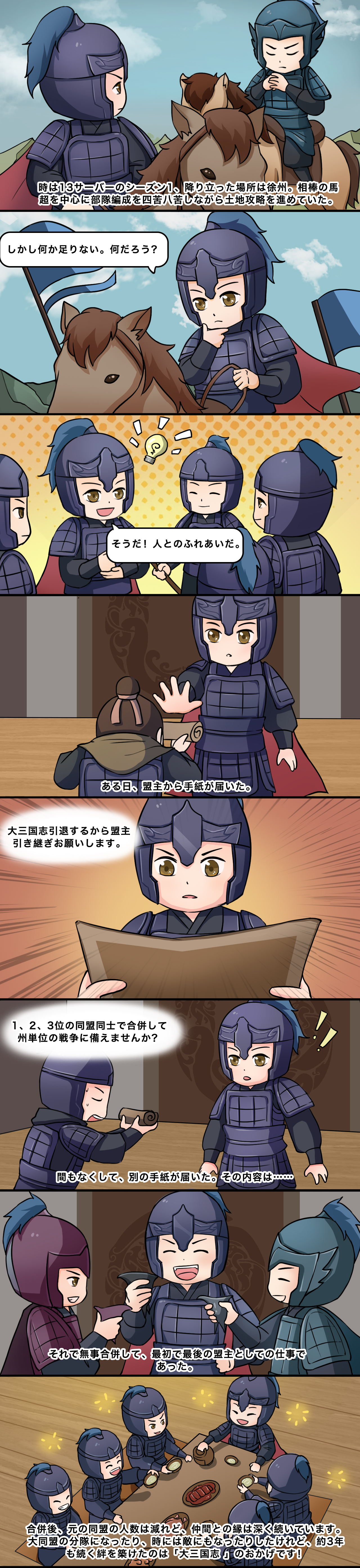 风云物语条漫08 【北方謙二】的「シーズン10が始まり部隊や本拠地の育成に励む日々」