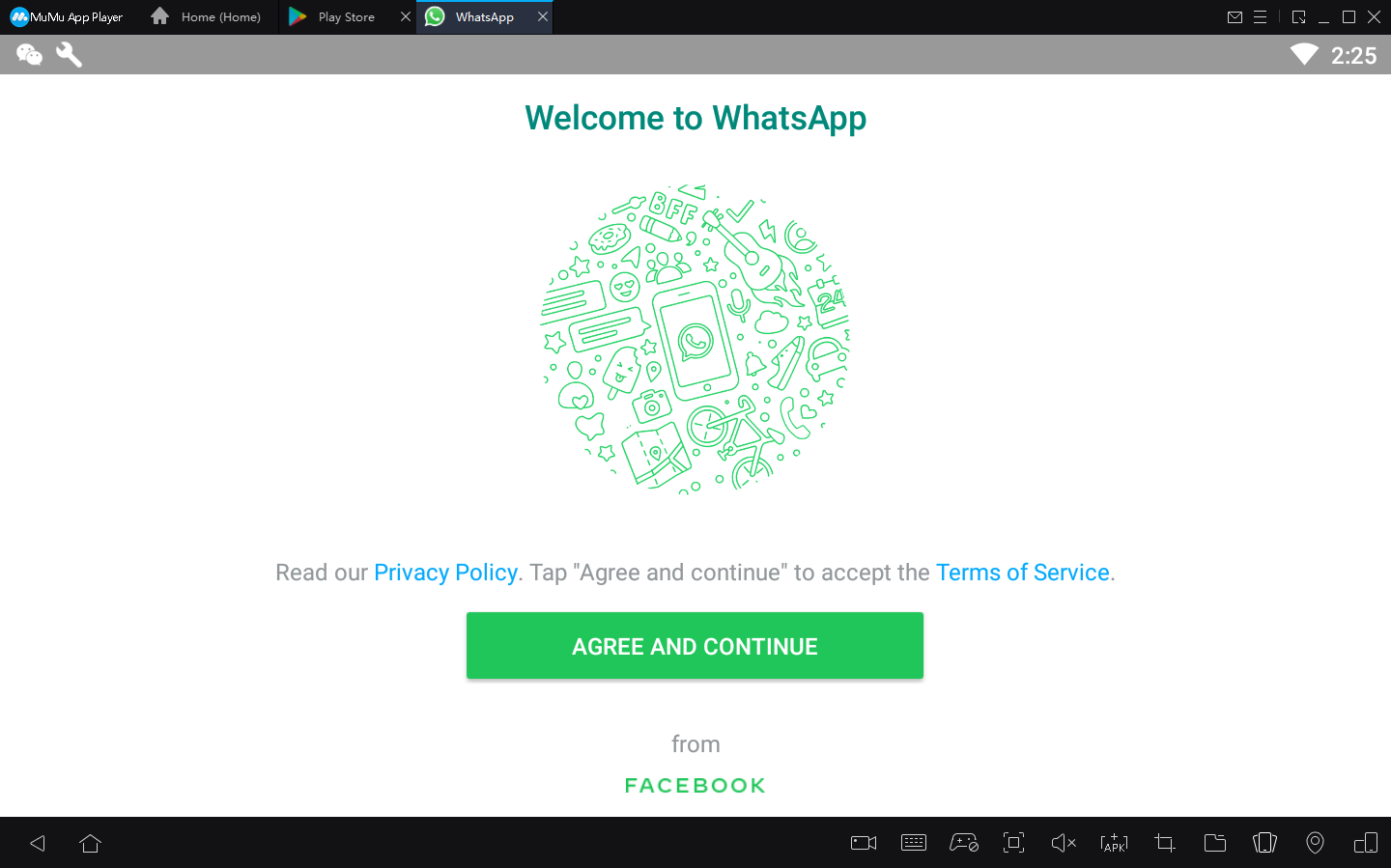 Bagaimana cara masuk ke WhatsApp dengan MuMu Player di PC dan menambahkan kontak baru?3