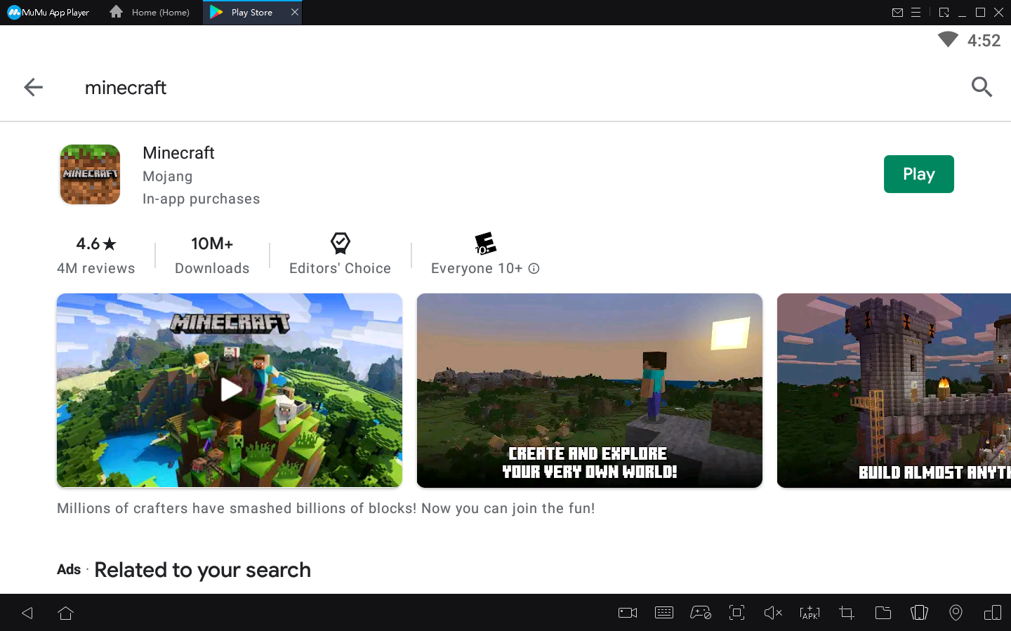 Minecraft Play Store