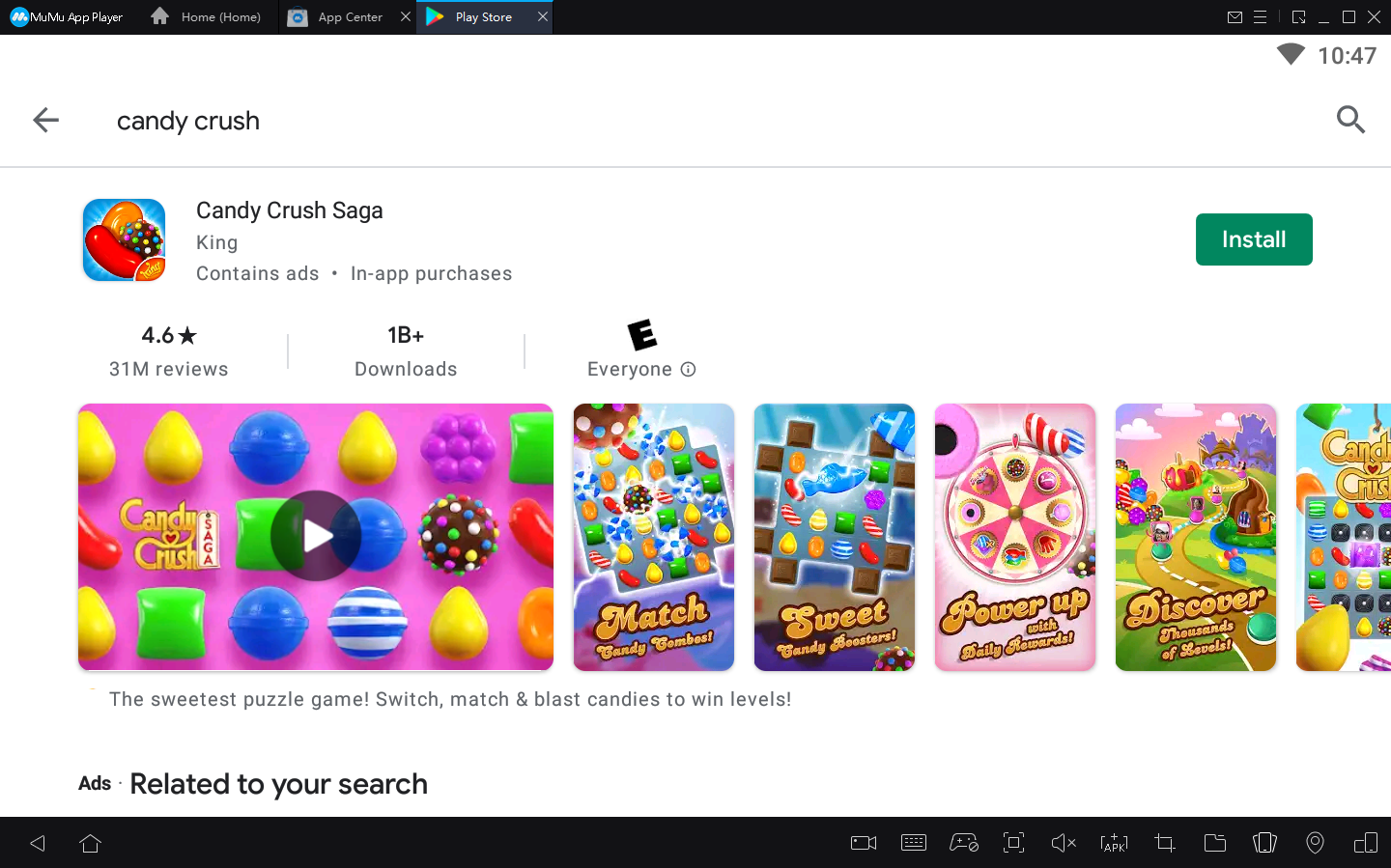 Cách chơi Candy Crush Saga trên PC bằng MuMu Player 4