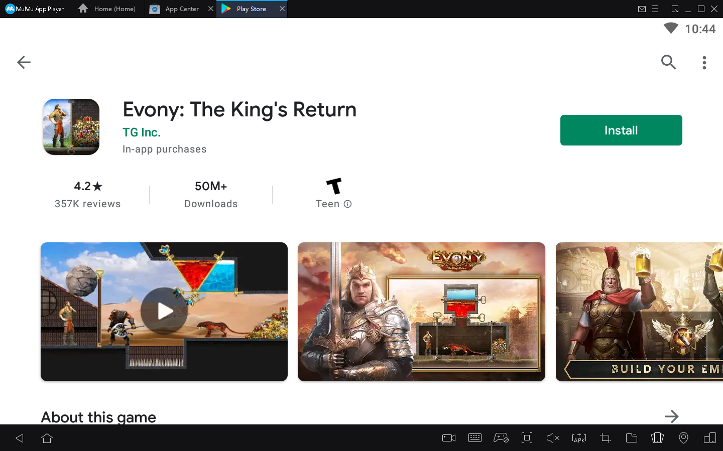 Cách chơi Evony: The King's Return trên PC bằng MuMu Player 4