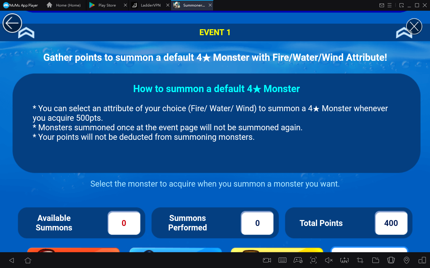 Summoners War: Default 4★ Monster Summon & Skill Level-up Event3
