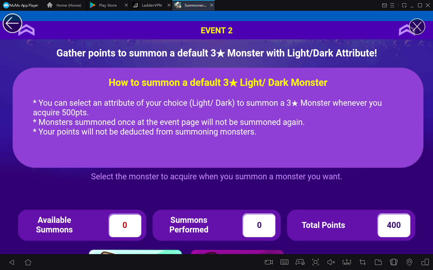 Summoners War: Default 4★ Monster Summon & Skill Level-up Event4
