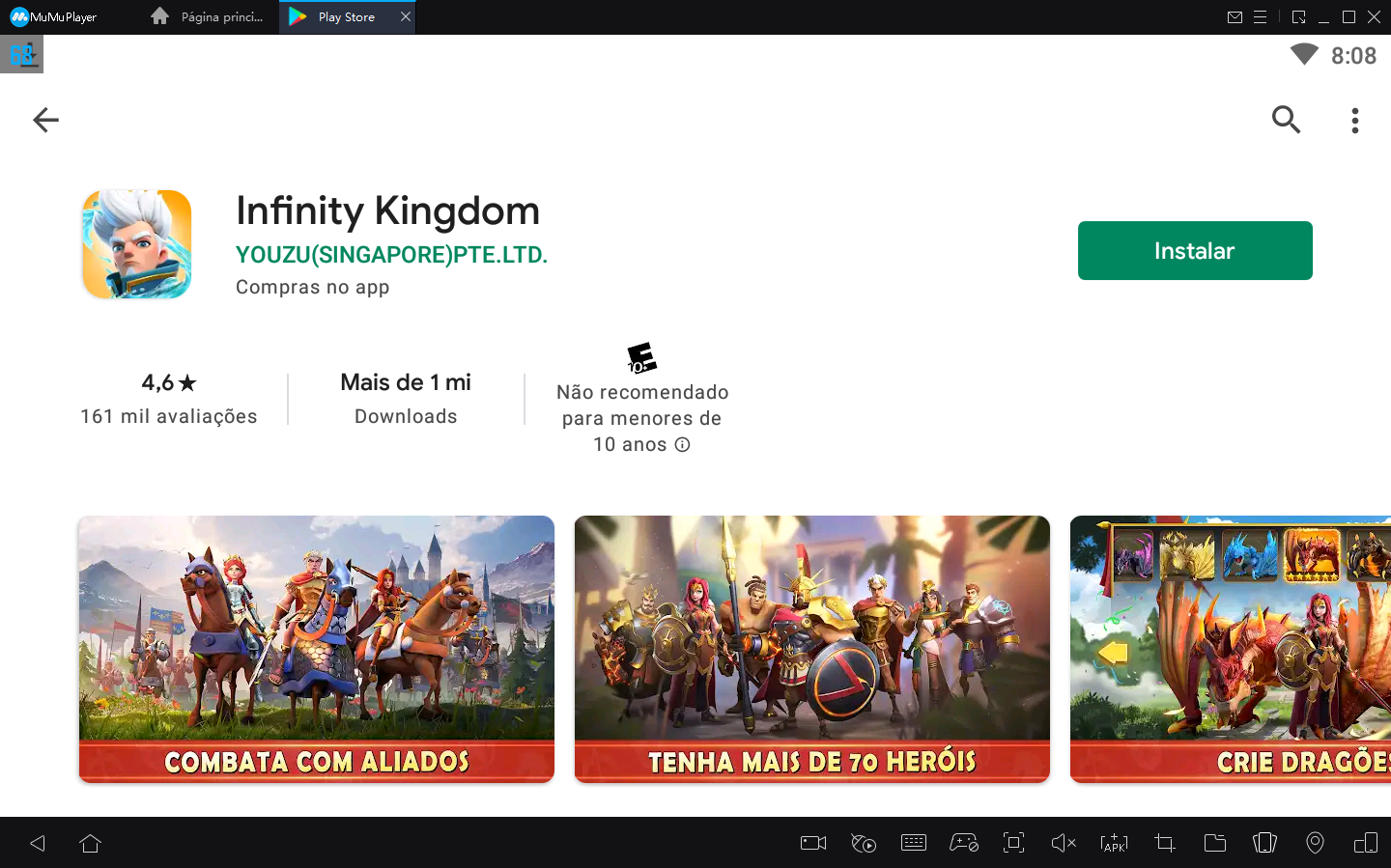 Como Jogar Infinity Kingdom no PC com MuMu Player1