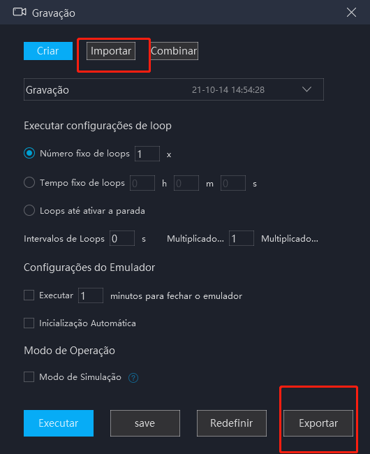Como gravar de Script de Operação no MuMu Player8