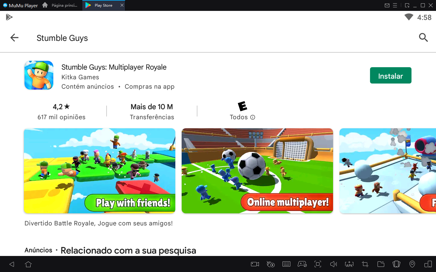 Como jogar STUMBLE GUYS pelo NAVEGADOR do GOOGLE