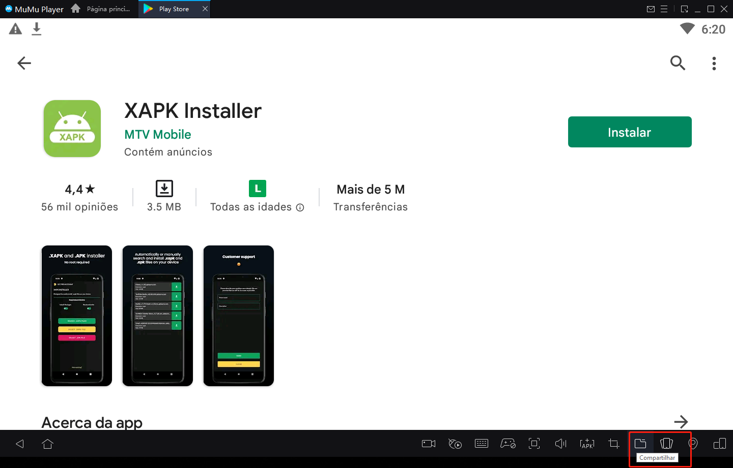 Como instalar arquivos XAPK no emulador3