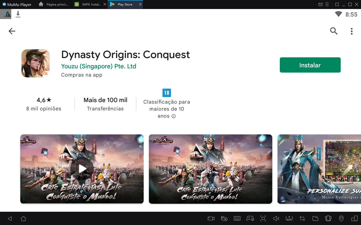 Como Jogar Dynasty Origins: Conquest no PC com Android Emulador