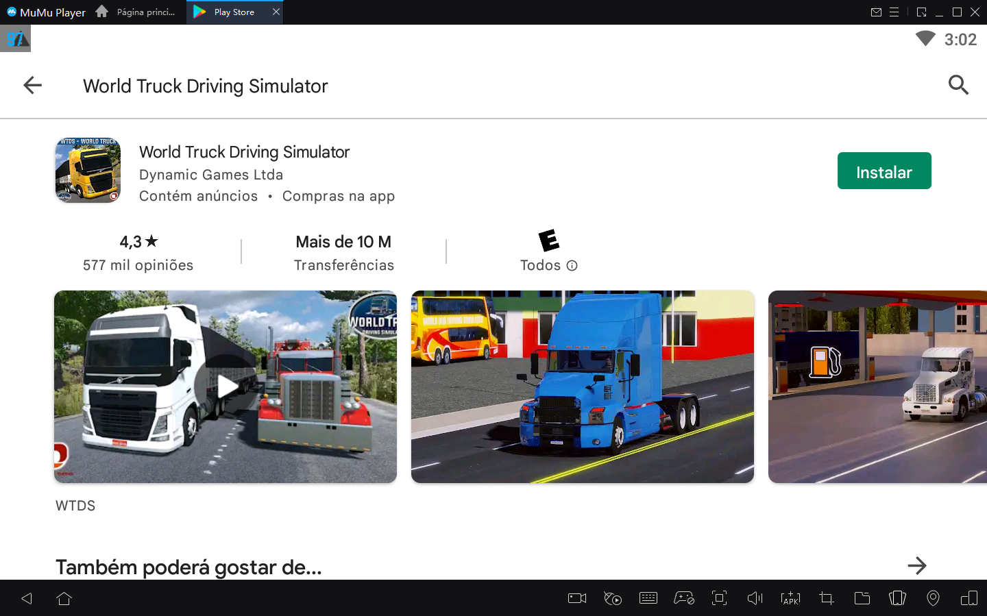 World Truck Driving Simulator, um dos melhores jogos de caminhão