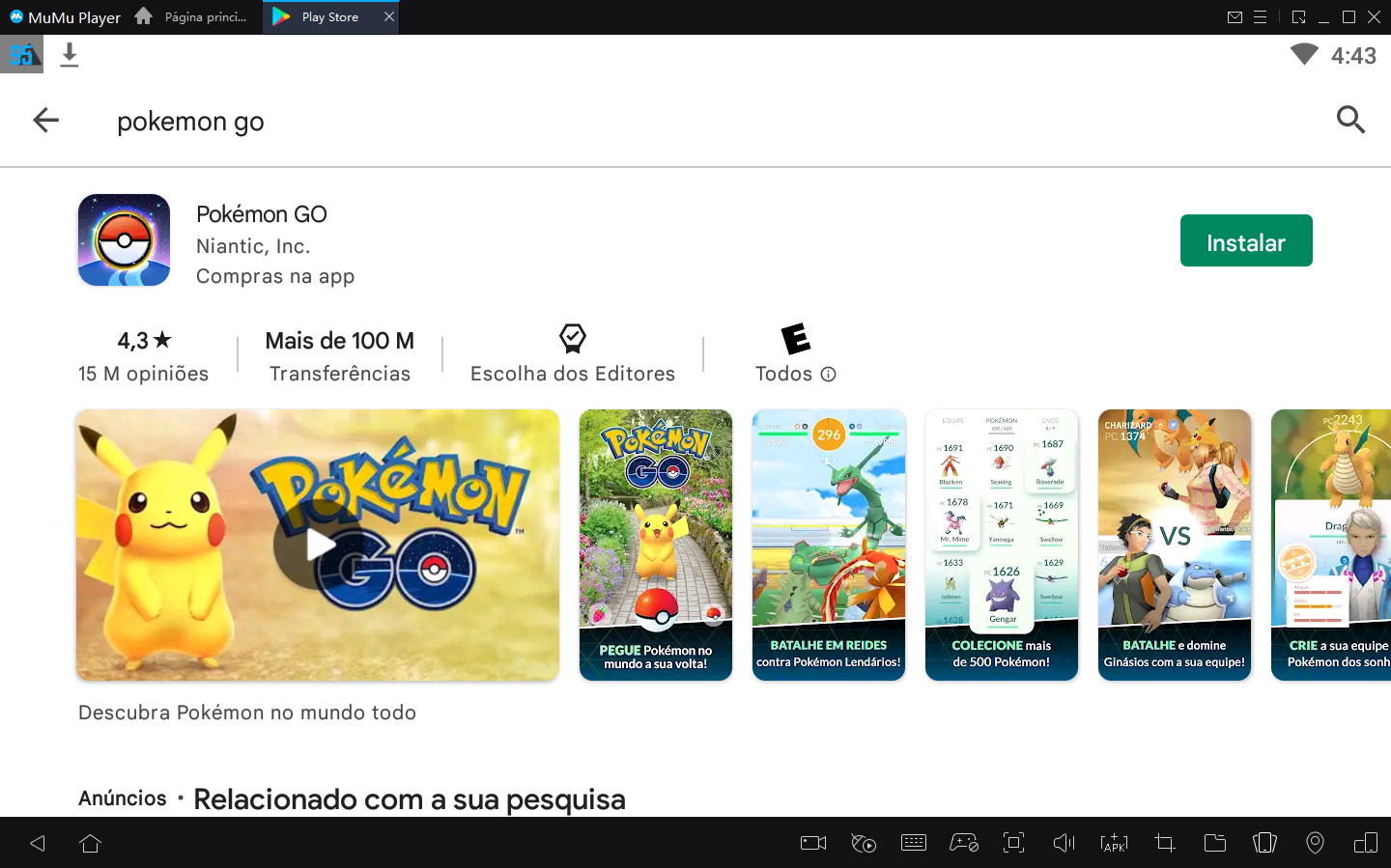 Baixe Pokémon GO no PC com MEmu