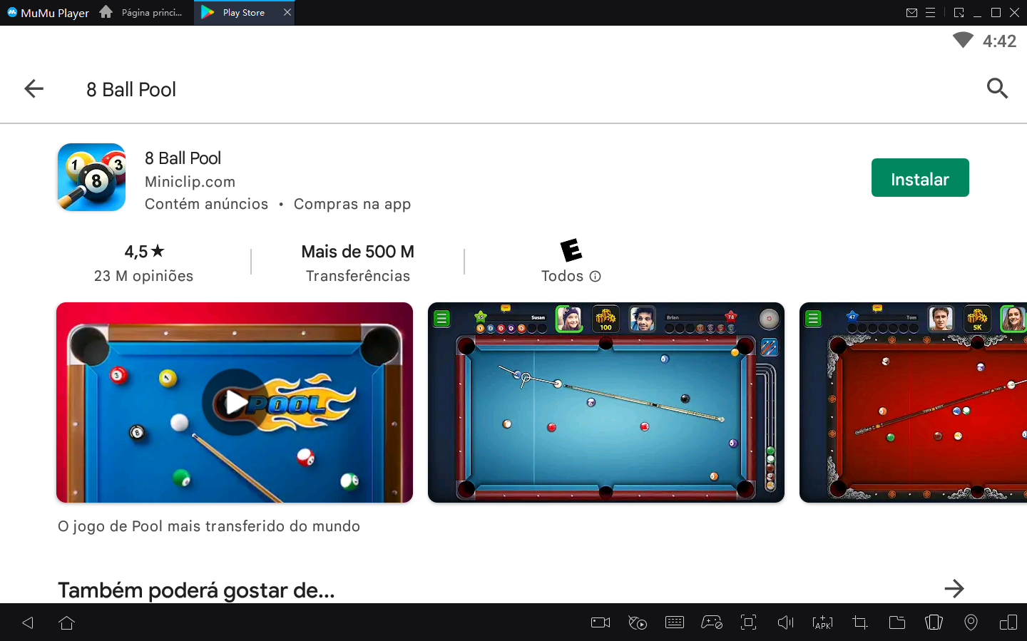 Como Jogar 8 Ball Pool no PC com Android Emulador