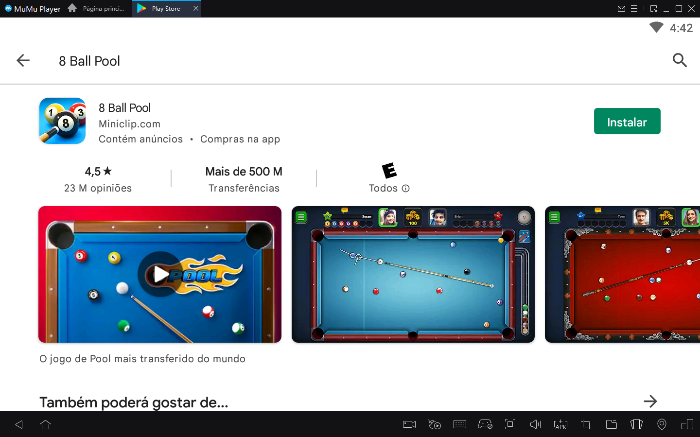 Como baixar 8 Ball Pool no Android