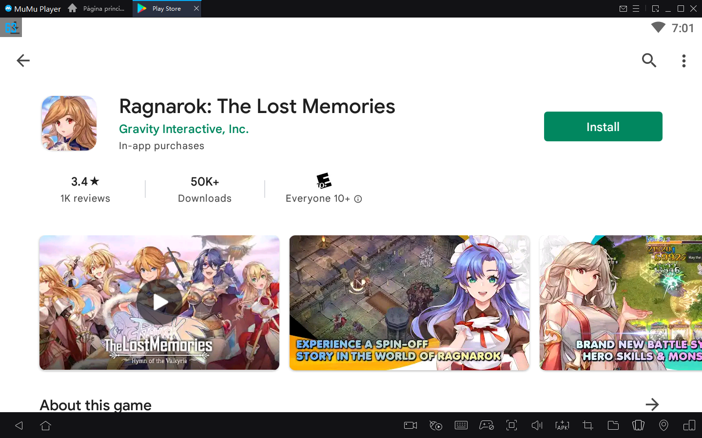 Como Jogar Ragnarok: The Lost Memories no PC com Android Emulador2