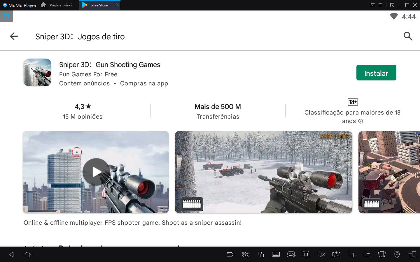 Baixar e jogar Sniper 3D Jogo De Tiro Offline no PC com MuMu Player