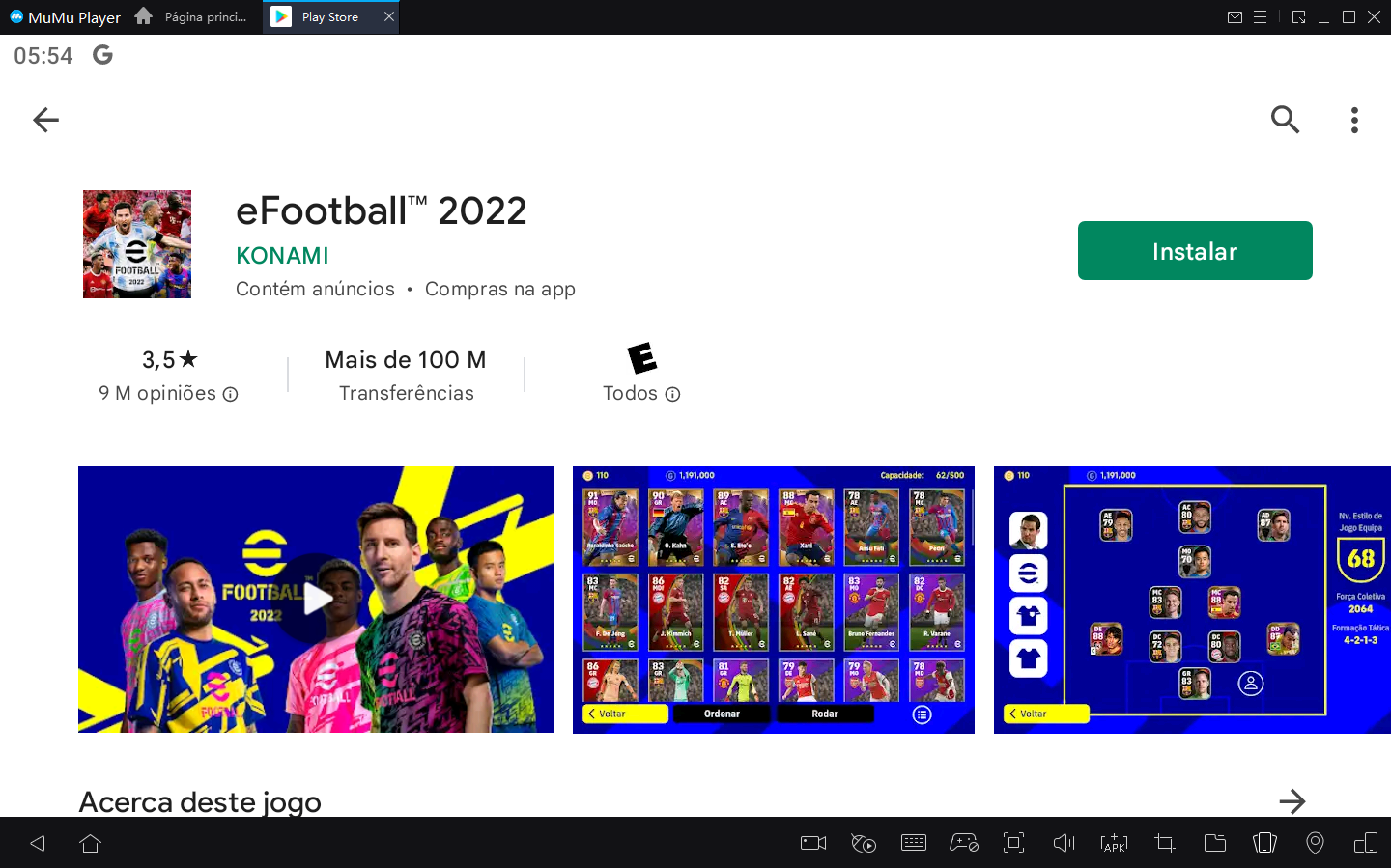 Baixar e jogar eFootball™ 2022 no PC com MuMu Player