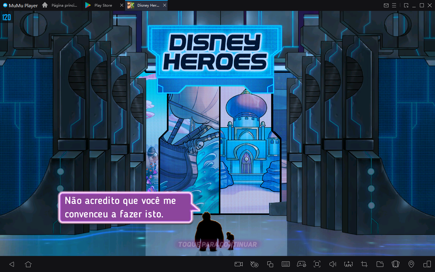 Como jogar Disney Heroes: Battle Mode no PC com Emulador Android