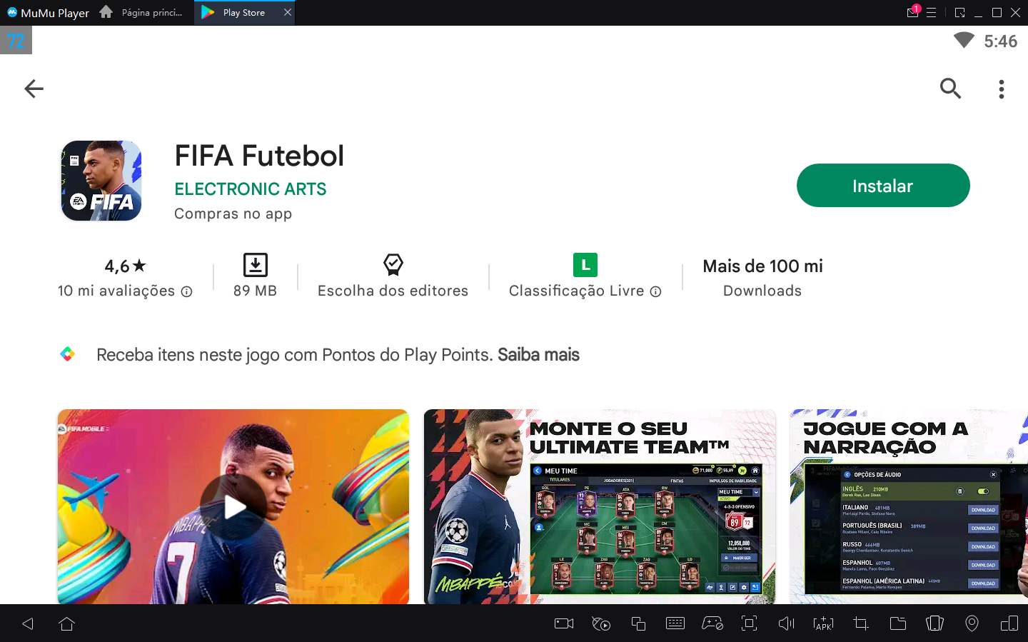 Baixar e jogar FIFA Futebol no PC com MuMu Player