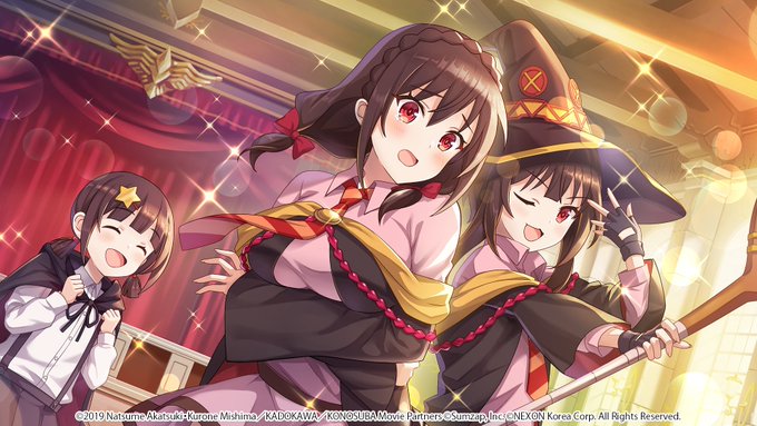 Download Enjoy the Adventures of KONOSUBA with Aqua, Megumin, Darkness and  Kazuma Wallpaper