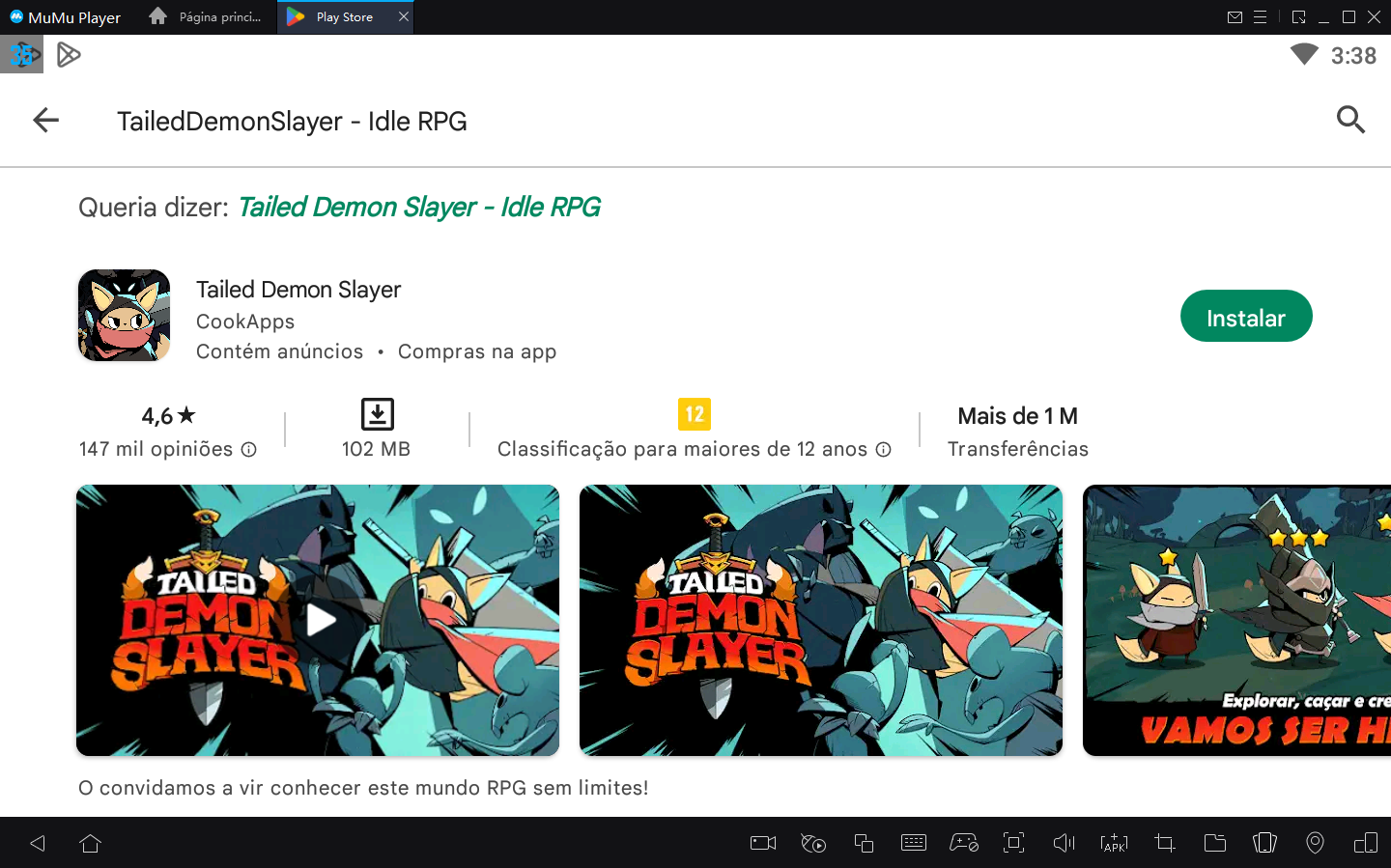 Como jogar Tailed Demon Slayer no PC com Emulador Android