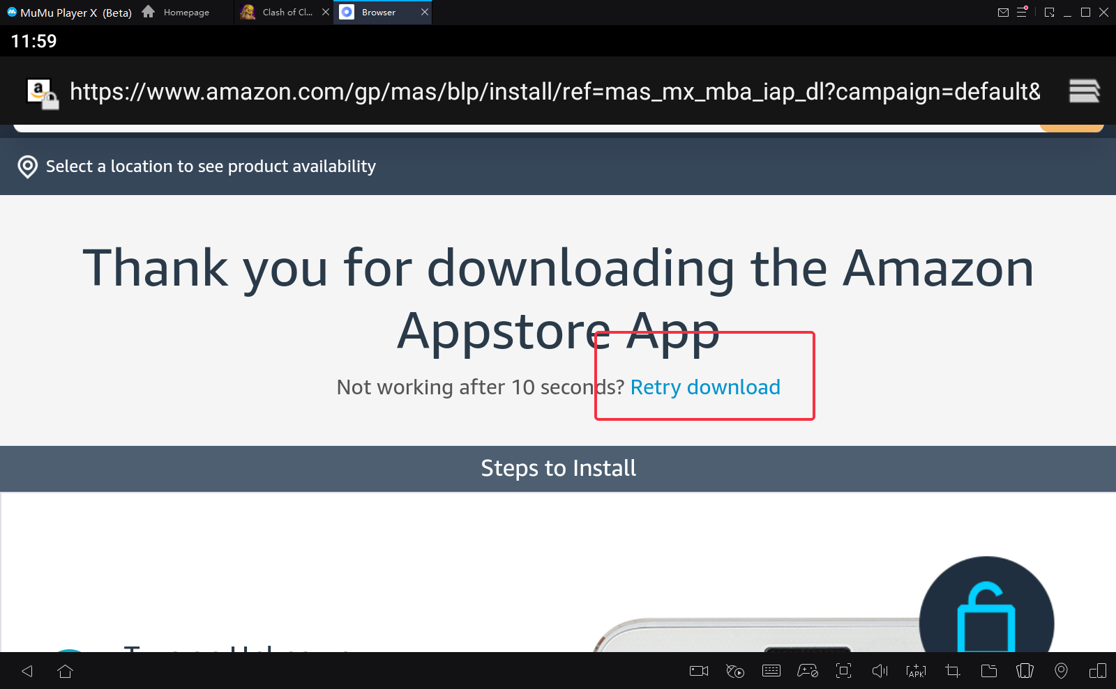 install Amazon APP Store